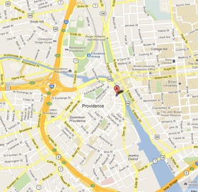 map of Providence with AlphaGraphics location