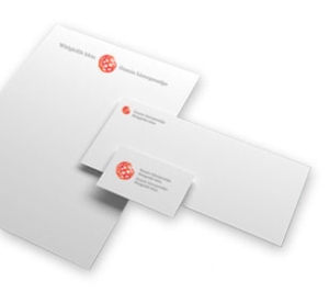 business cards, letterhead and evnelopes